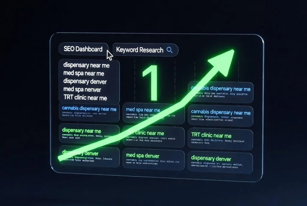 seo for cannabis stores, med spas, dispensaries and trt clinics